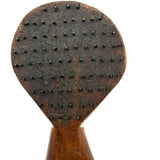 Unusual Old Carved Comb with Booted Leg Shaped Handle