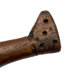 Unusual Old Carved Comb with Booted Leg Shaped Handle