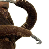 Wonderful Carved Figure (Jockey?) with Wool Coat, Painted Cap, Moving Arms and Gripping Hands