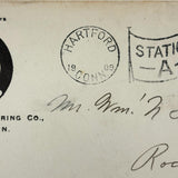 1909 Great Graphics Postmarked Pope Bicycles Cover to Mr. Wm. Smellie