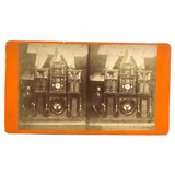 Rare "The Eight Wonder of the World" Engle Clock Stereoview, 1878