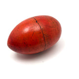 Colorful Set of Treen Nesting Eggs with Best Red Patina