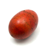Colorful Set of Treen Nesting Eggs with Best Red Patina