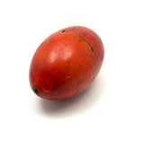 Colorful Set of Treen Nesting Eggs with Best Red Patina