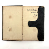1859 Leather Covered Notebook, Largely Blank But with Excellent American Flag Diagram