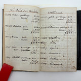 1859 Leather Covered Notebook, Largely Blank But with Excellent American Flag Diagram