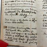 1859 Leather Covered Notebook, Largely Blank But with Excellent American Flag Diagram