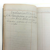 1859 Leather Covered Notebook, Largely Blank But with Excellent American Flag Diagram