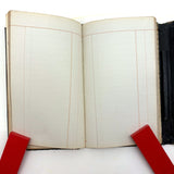 1859 Leather Covered Notebook, Largely Blank But with Excellent American Flag Diagram