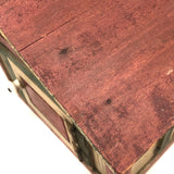 SOLD Scratch Made Folk Art House with Glass Windows, Wallpapered Interior, Opening Door