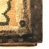 Charming Hybrid: Early 19th C. Painted Box with Folk Art Needlepoint Cover