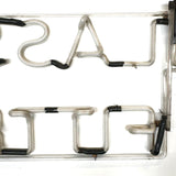 GLASSES FITTED, Hand Crafted Old Neon Sign, As Found