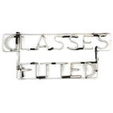 GLASSES FITTED, Hand Crafted Old Neon Sign, As Found