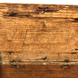 Charming Hybrid: Early 19th C. Painted Box with Folk Art Needlepoint Cover