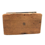 Charming Hybrid: Early 19th C. Painted Box with Folk Art Needlepoint Cover