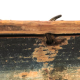 Charming Hybrid: Early 19th C. Painted Box with Folk Art Needlepoint Cover