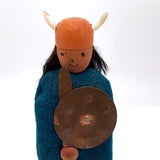 Friendly Mid-Century Danish Modern Wooden Viking Figurine