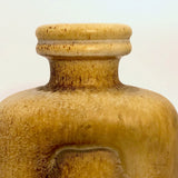 Steuler Keramik West German Mid-Century Modern Honey Brown Bottle Shaped Vase
