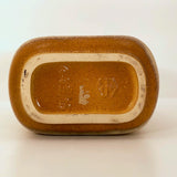 Steuler Keramik West German Mid-Century Modern Honey Brown Bottle Shaped Vase