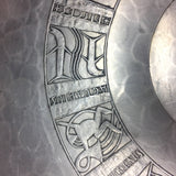 Stunning Arthur Armour Hammered Aluminum Zodiac Charger