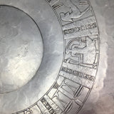 Stunning Arthur Armour Hammered Aluminum Zodiac Charger