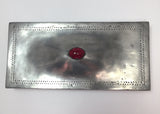 Portuguese Handmade Red Jasper Stone & Pewter Box