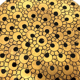 Striking Gold and Black Round Lidded Burmese Lacquer Box