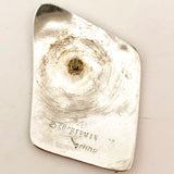 Sterling Silver and Black Vintage Sucherman Modular Earrings