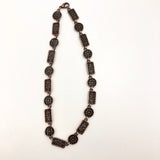 Mid-Century Handcrafted Copper Choker Necklace