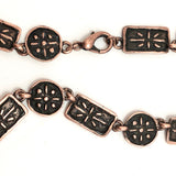 Mid-Century Handcrafted Copper Choker Necklace