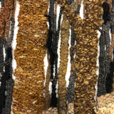 Signed Vintage Handwoven Wool Wall Hanging of Trees in Snow