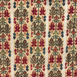 Hand-Embroidery on Linen Antique Textile Wall-Hanging