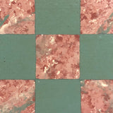 Fun, Very 1980s Sponge Painted Wooden Checkerboard