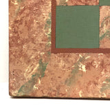 Fun, Very 1980s Sponge Painted Wooden Checkerboard