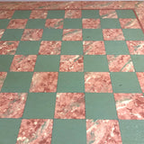 Fun, Very 1980s Sponge Painted Wooden Checkerboard