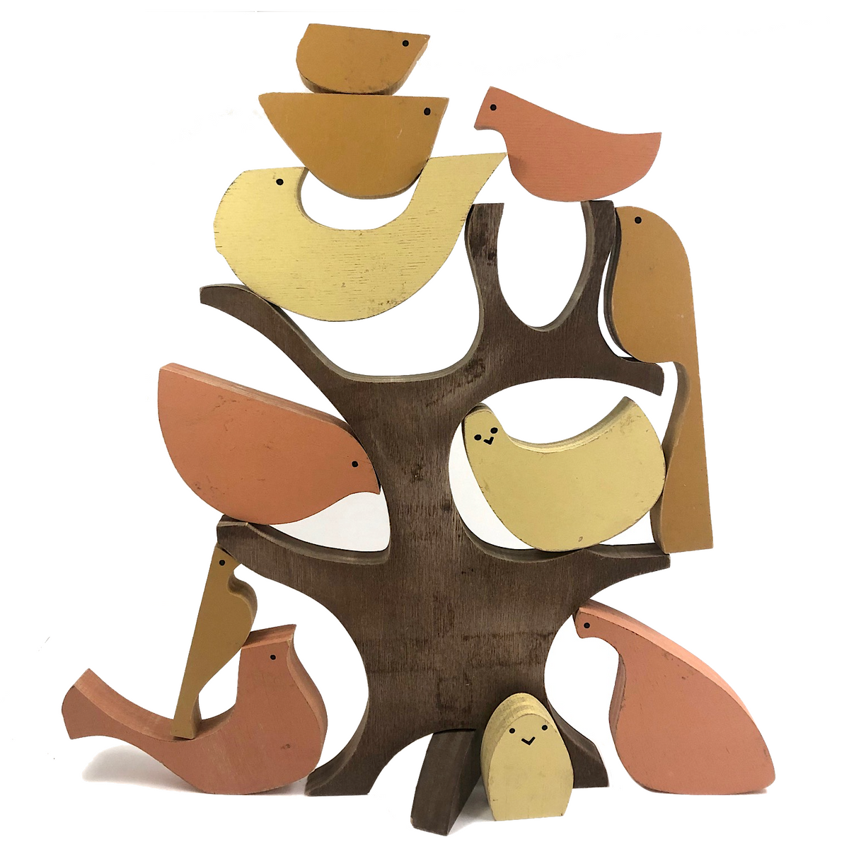 Creative Playthings 木製ミニチュア・トイ　VITARI Creative Playthings MCM Birds on a Tree Puzzle and Balancing Toy