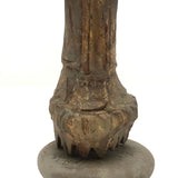 Antique Carved, Painted Wooden Chinese Figure on Base