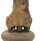 Antique Carved, Painted Wooden Chinese Figure on Base