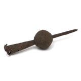 Much Weathered Sculptural Antique Iron Finial (Lightening Rod Tip?)