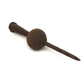 Much Weathered Sculptural Antique Iron Finial (Lightening Rod Tip?)