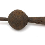 Much Weathered Sculptural Antique Iron Finial (Lightening Rod Tip?)