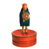 Friendly Mid-Century Danish Modern Wooden Viking Figurine