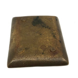 Brass Art Nouveau Ashtray with Woman in Large Hat