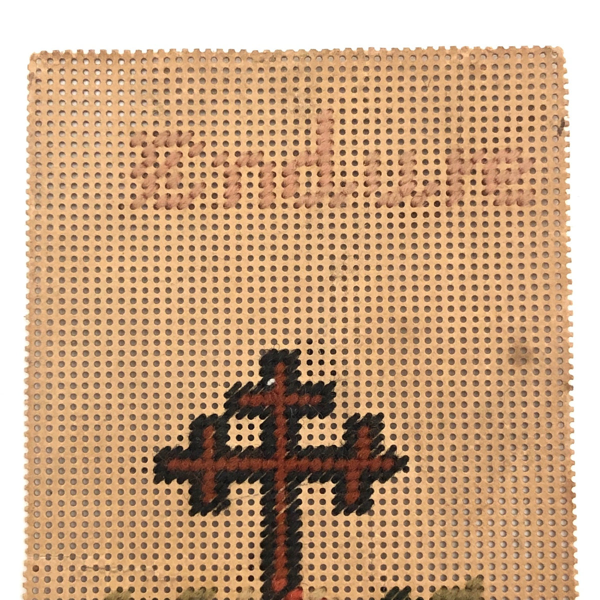 Endure the Cross Antique Punch Paper Embroidery critical EYE Finds