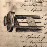 19th Century German Manuscript Notebook with Phenomenal Diagrams and Drawings