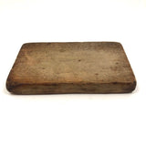 Antique Primitive Hand-carved Double Wheat Sheaf Monogrammed Butter Mold