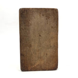 Antique Primitive Hand-carved Double Wheat Sheaf Monogrammed Butter Mold