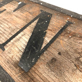 Antique Double-sided Painted DENT / REMOVED Sign on Pine Plank