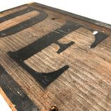 Antique Double-sided Painted DENT / REMOVED Sign on Pine Plank