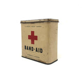 Rare C. 1940 J&J Red Cross Band-Aid Tin